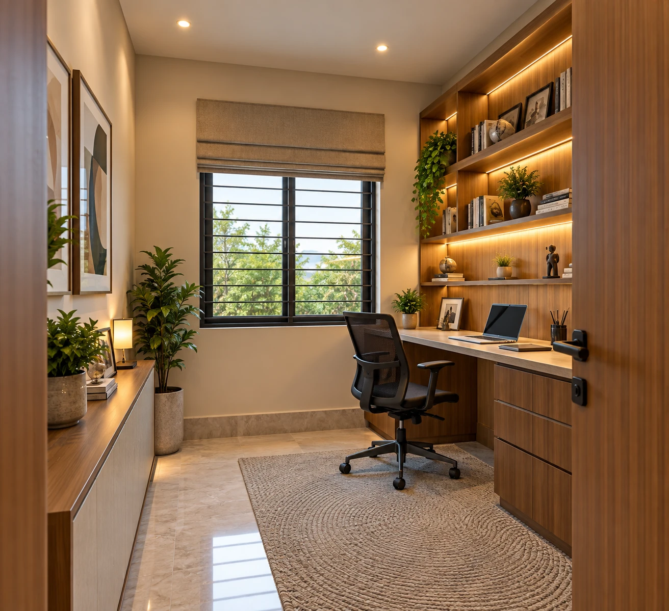 The Extra Half Room interior